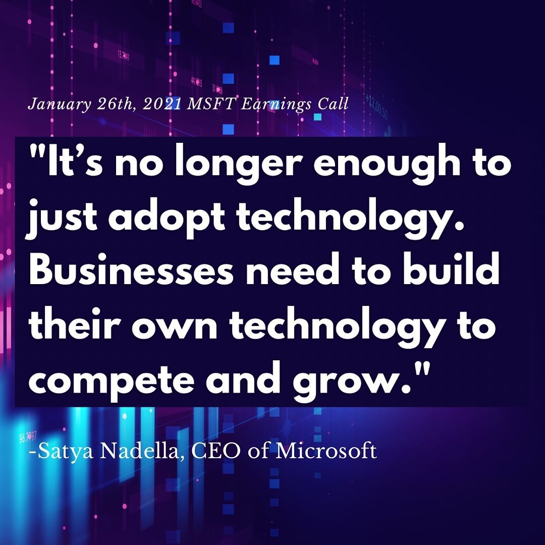 ☁️ One one of my favorite take-aways from our earnings call earlier this week:

🌎 This idea that digital capability yields magnitudes of resiliency, during global and economic times that we cannot predict or forecast. 

Quick take-aways from the rec