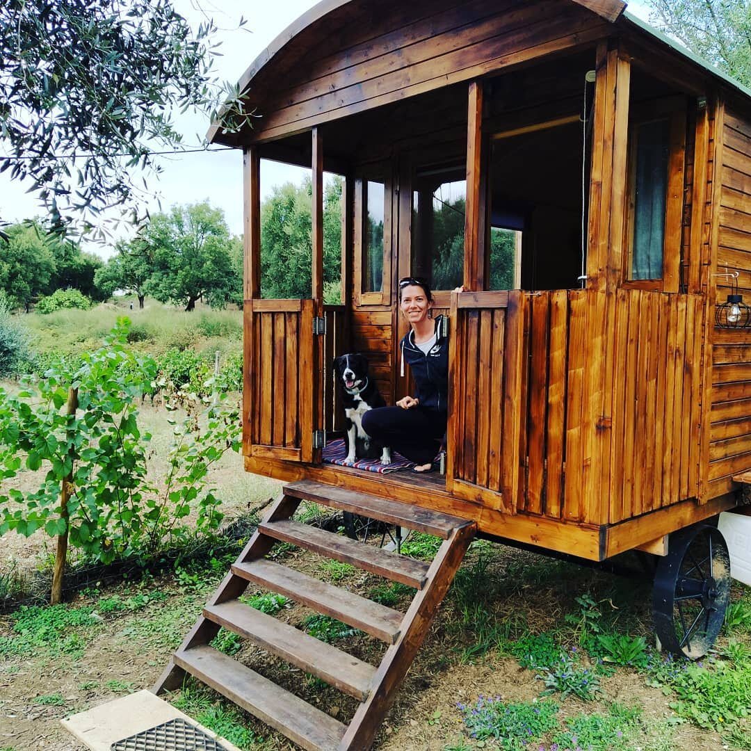 Part 2 - Camping in #style #portugal🇵🇹 #cosyhome #tinyhome #houseonwheels #hiking #caminhas #riozezere #holidays #timeout #outdoors #outdoorliving #dogfriendly @campingportugo