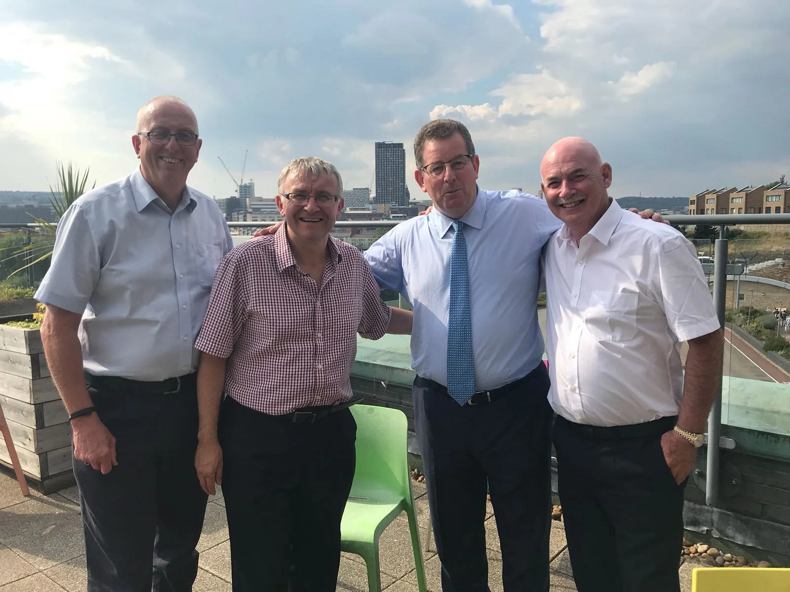 Pictured above is our Founder, George McIvor (right), alongside The Full Range Brand Ambassador, Andrew Bennett MBE (left) as well as John Williams and David McKown.