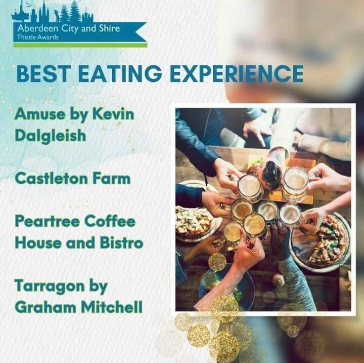 Sending all the best to our Full Range clients @castletonfarm and @tarragonbygrahammitchell are nominated for &quot;Best Eating Experience&quot; at this year's Aberdeen City &amp; Shire Thistle Awards. 

#TheFullRange