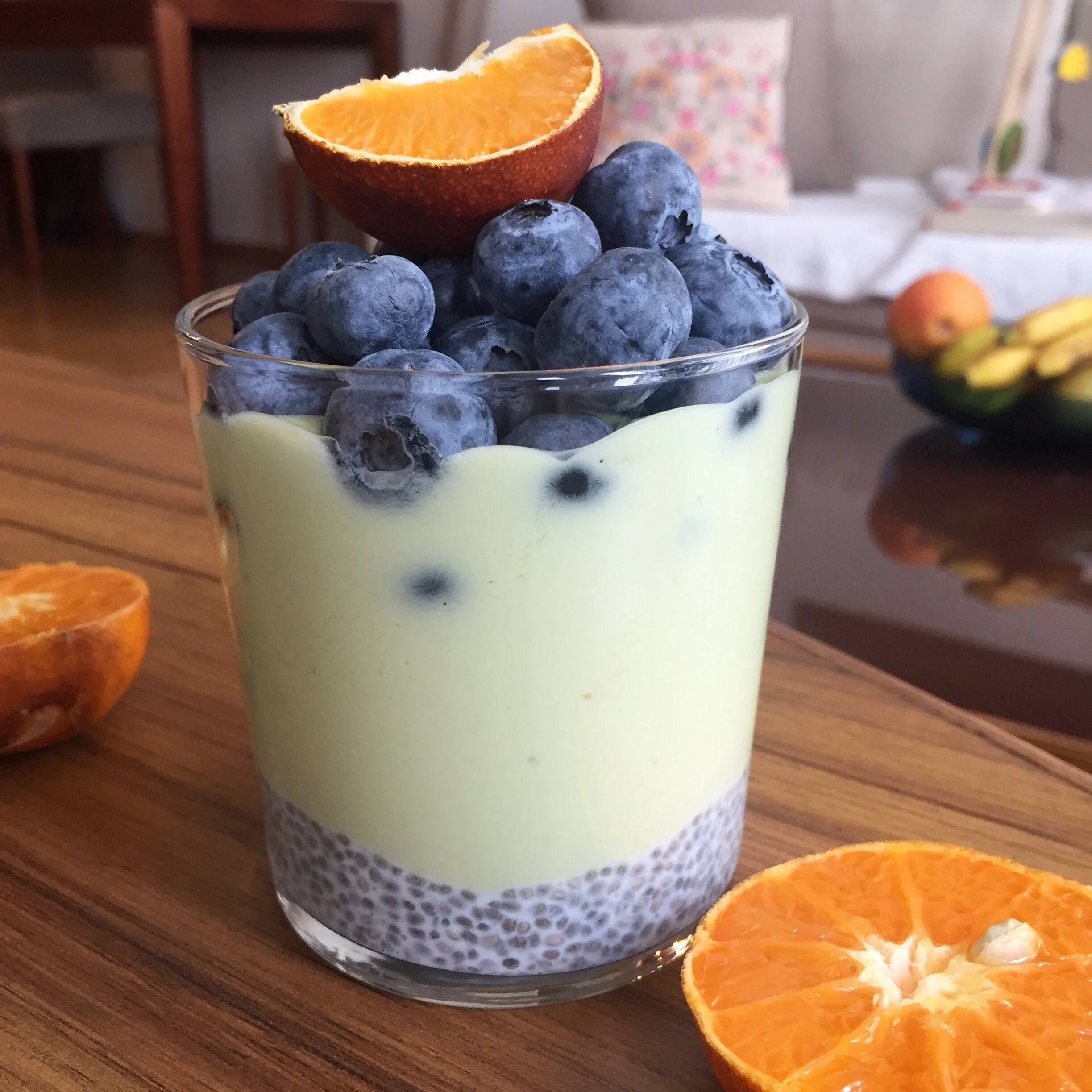 Чиа пудинг с цитросов йогурт за закуска