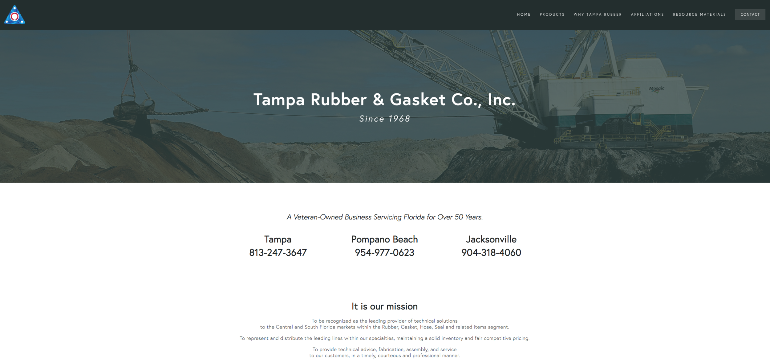 Tampa Rubber & Gasket is LIVE!