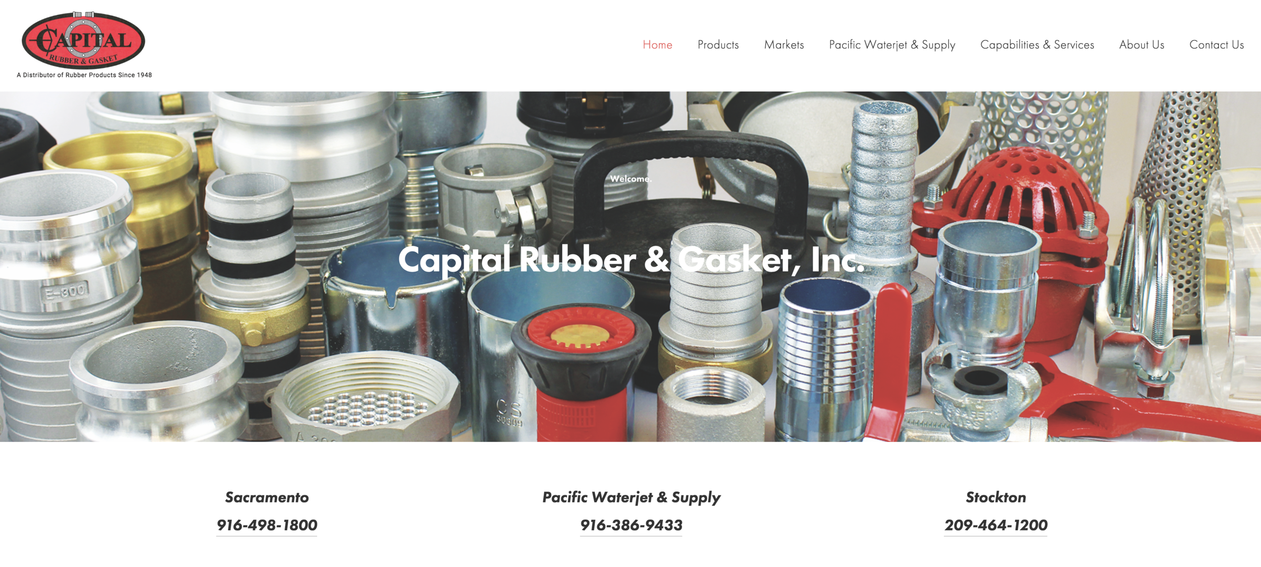 Capital Rubber & Gasket is LIVE!