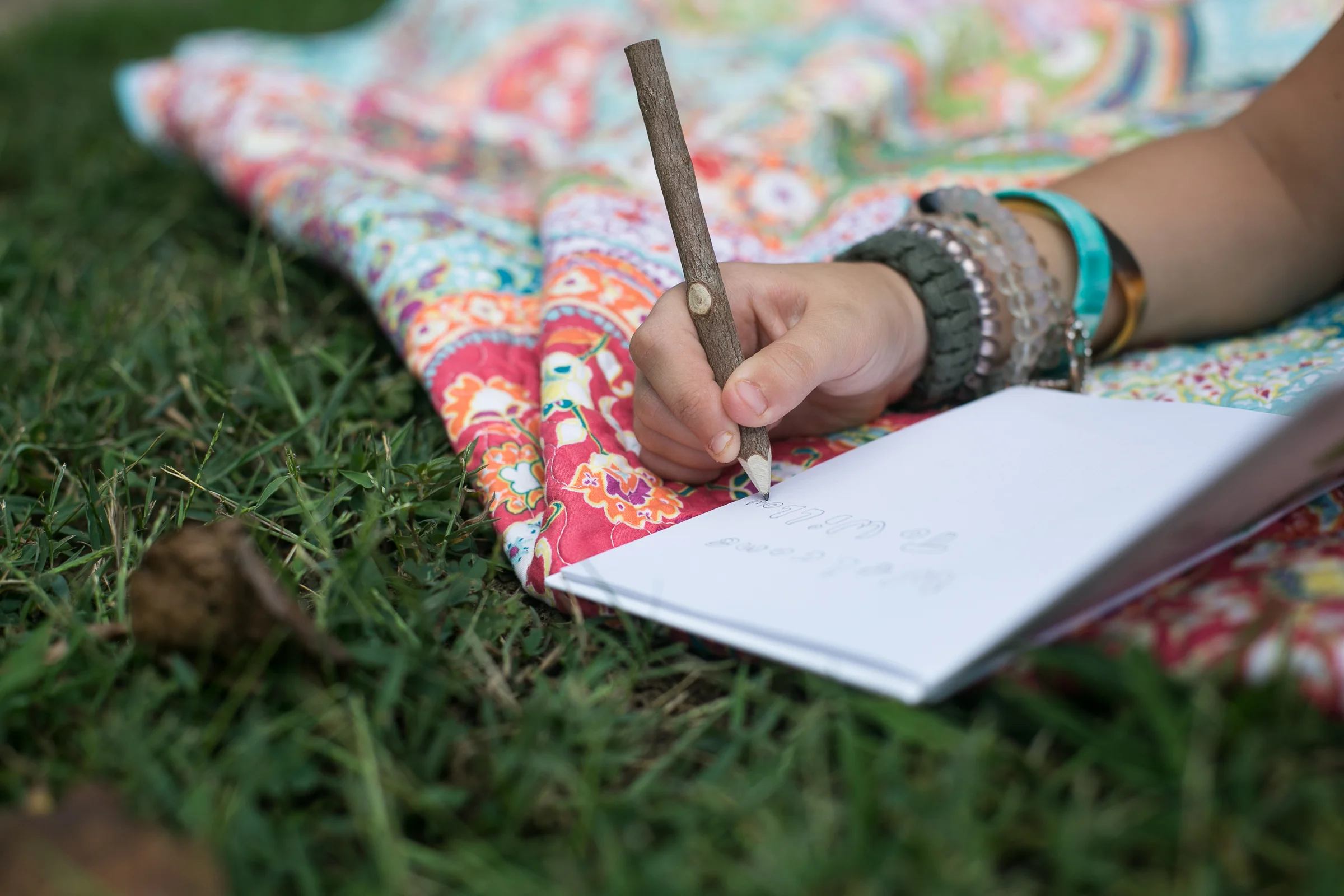 Tree journal and twig pencil, featured in the Wonderkin Tree Box