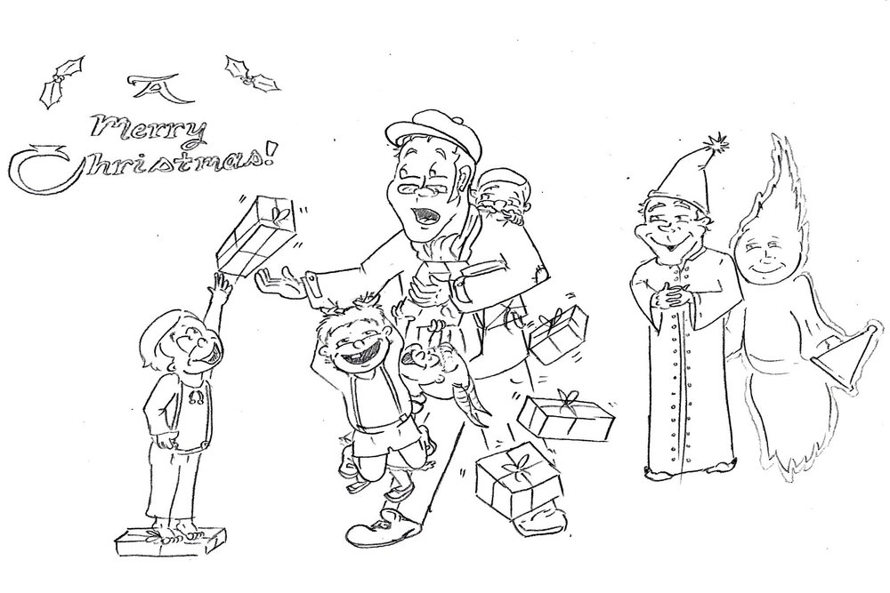 Scenes from A Christmas Carol by Charles Dickens: A Printable Coloring Book  — ANDREW FINN MAGILL