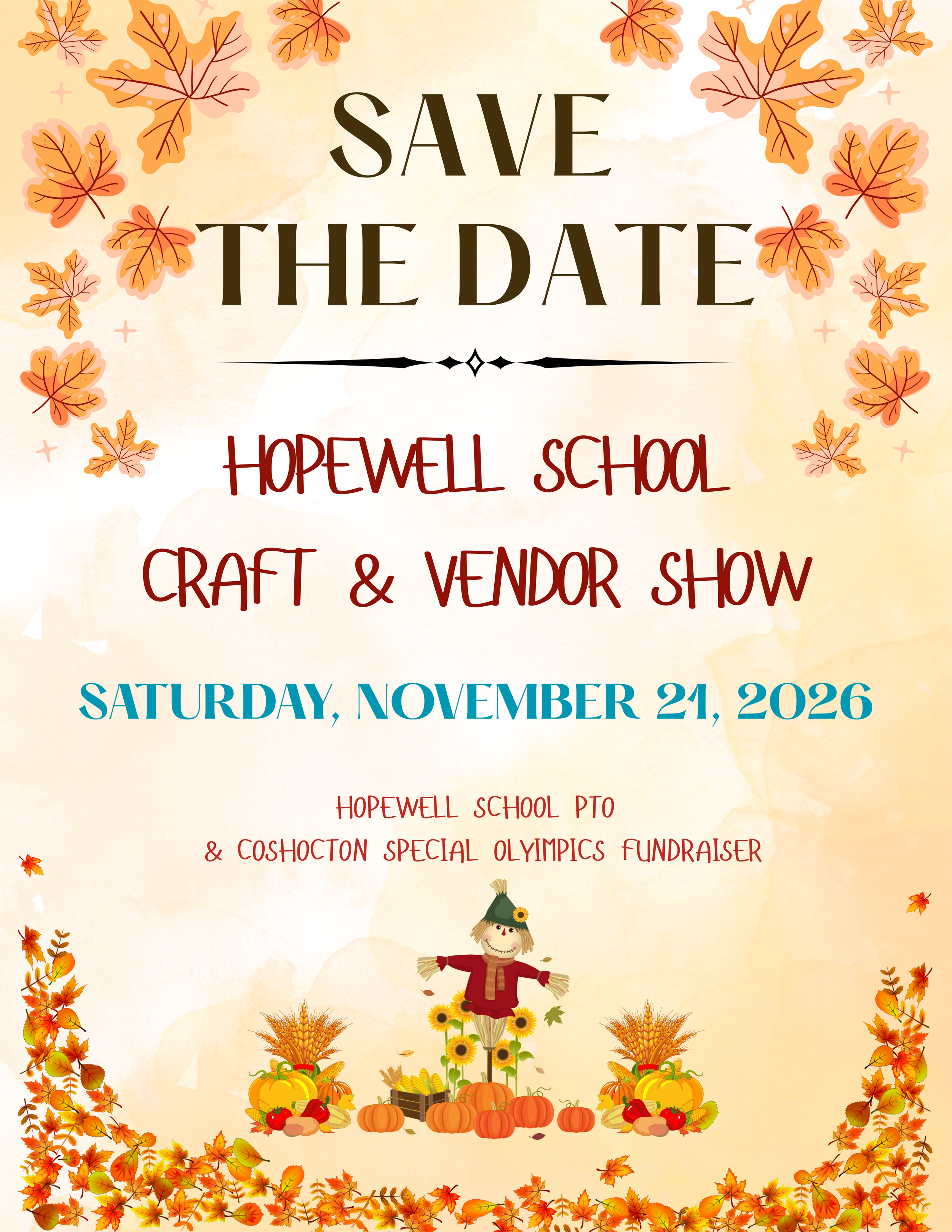 Hopewell School Craft Show November 21, 2026