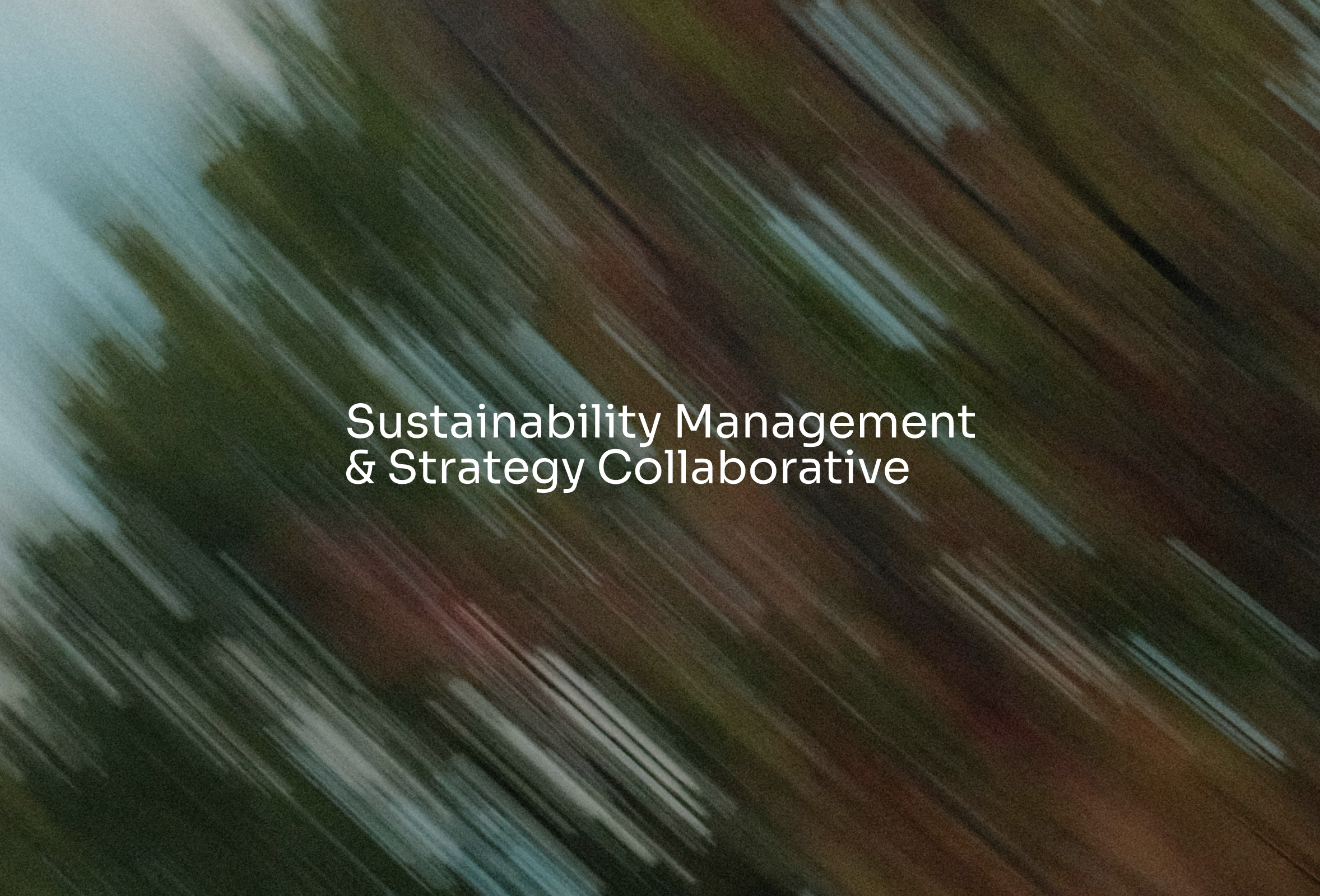 SUSTAINABILITY MANAGEMENT & STRATEGY COLLABORATIVE