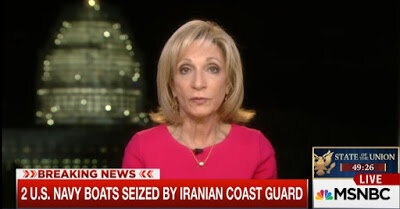  Andrea Mitchell Said British Sailors Were Held by Iran in 2007 for 'Months and Months.' That's Not True.