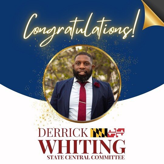 Congratulations Derrick Whiting!! Tonight the 40th District Democratic State Central Committee voted UNANIMOUSLY to appoint Mr Whiting to fill a vacant seat on the Baltimore City Democratic State Central Committee. #District40
