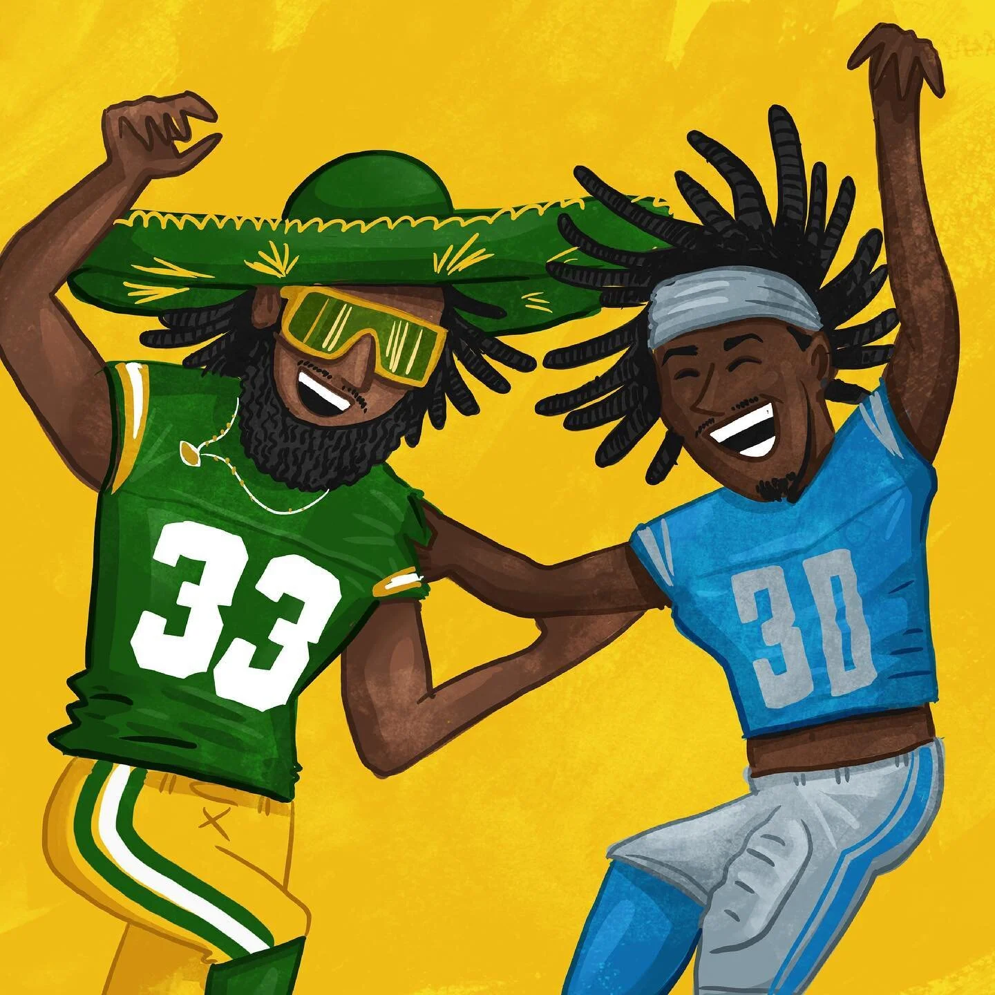 Together again, G it's great to be together again. Of course, it would be more exciting if either team were any good, but this weekend's dance moves will probably be more entertaining than the game.

#PleaseDontLoseToTheLions 
#packers #packersnation