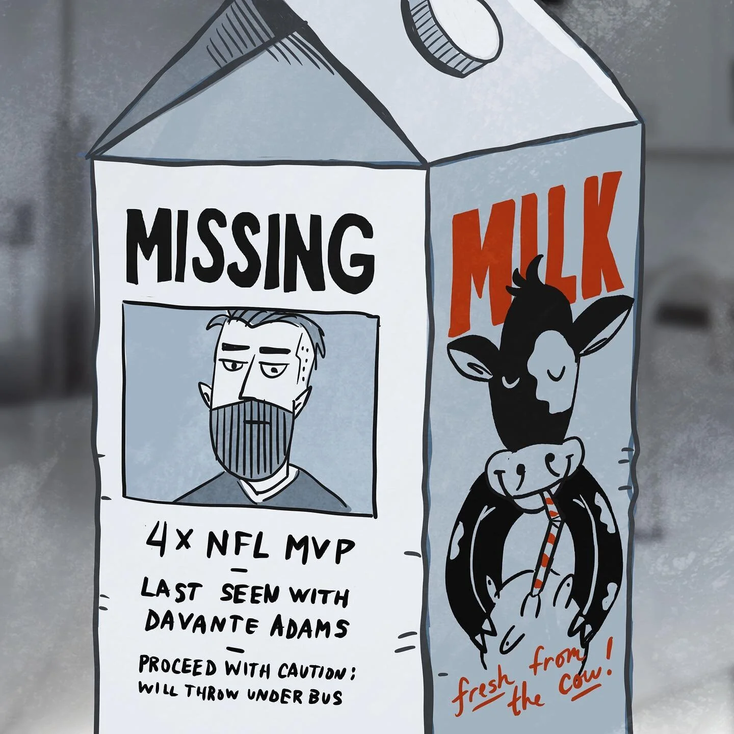Remember this rocket-armed QB who could hit a dime at 40 yards? He never throws interceptions, especially in the end zone, and he absolutely doesn't lose 5 games in a row. Yeah, we haven't seen him either. 

#missing #lost #packers #packersfan #green