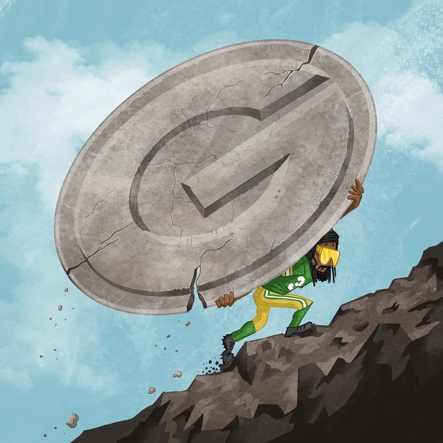 Some years carrying the G is harder than others. But just remember, no matter how heavy it gets, carrying the G is always better than having to wear a dumbass set of Viking horns on your head.

#packers #greenbaypackers #gopackgo #nfl #football #nflf