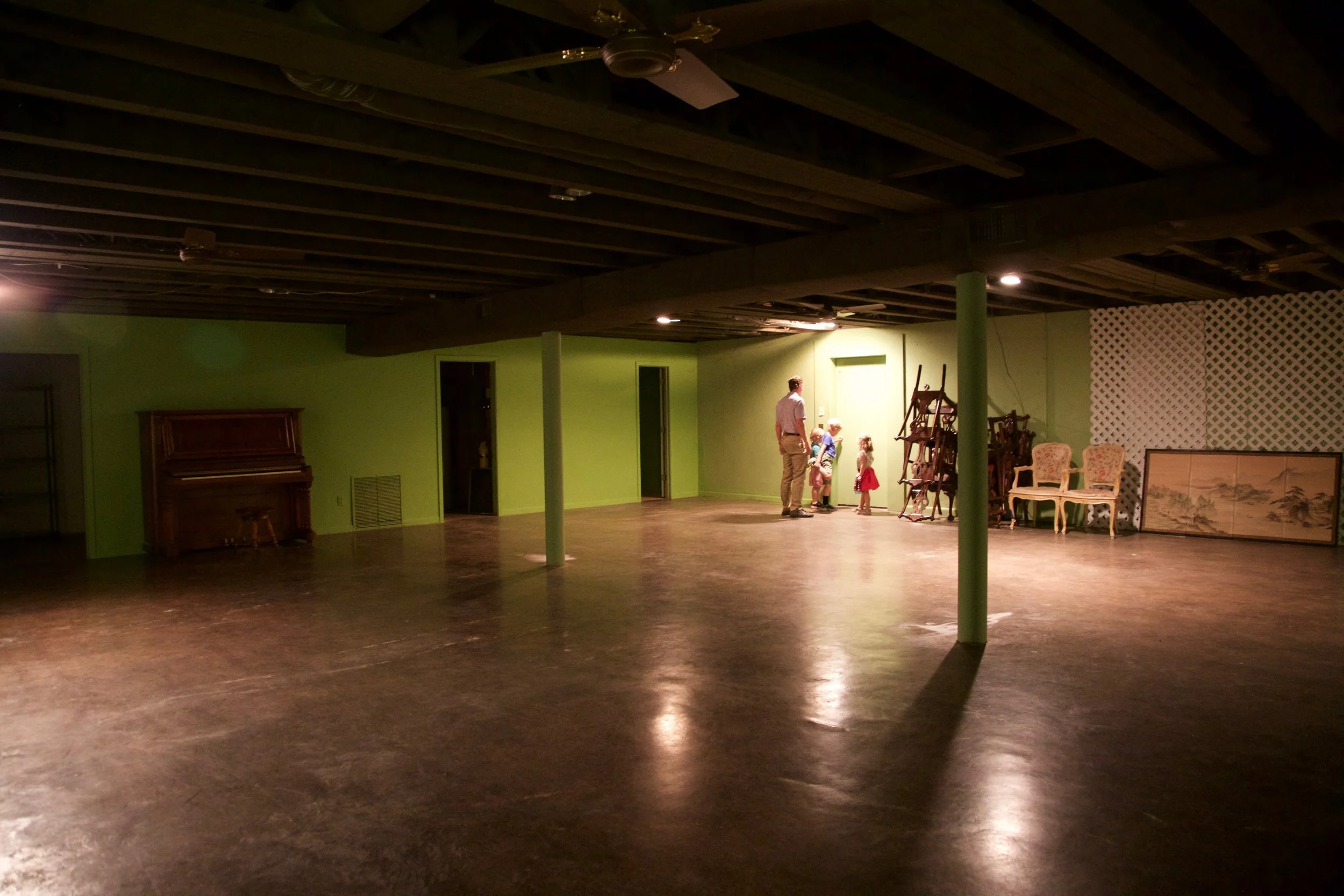 THE BASEMENT! One of the primary aspects of the house we were instantly in love with. An art room will be going down here, among other things! I briefly considered making it a roller rink and/or trampoline park. Those ideas got vetoed. xxSF.