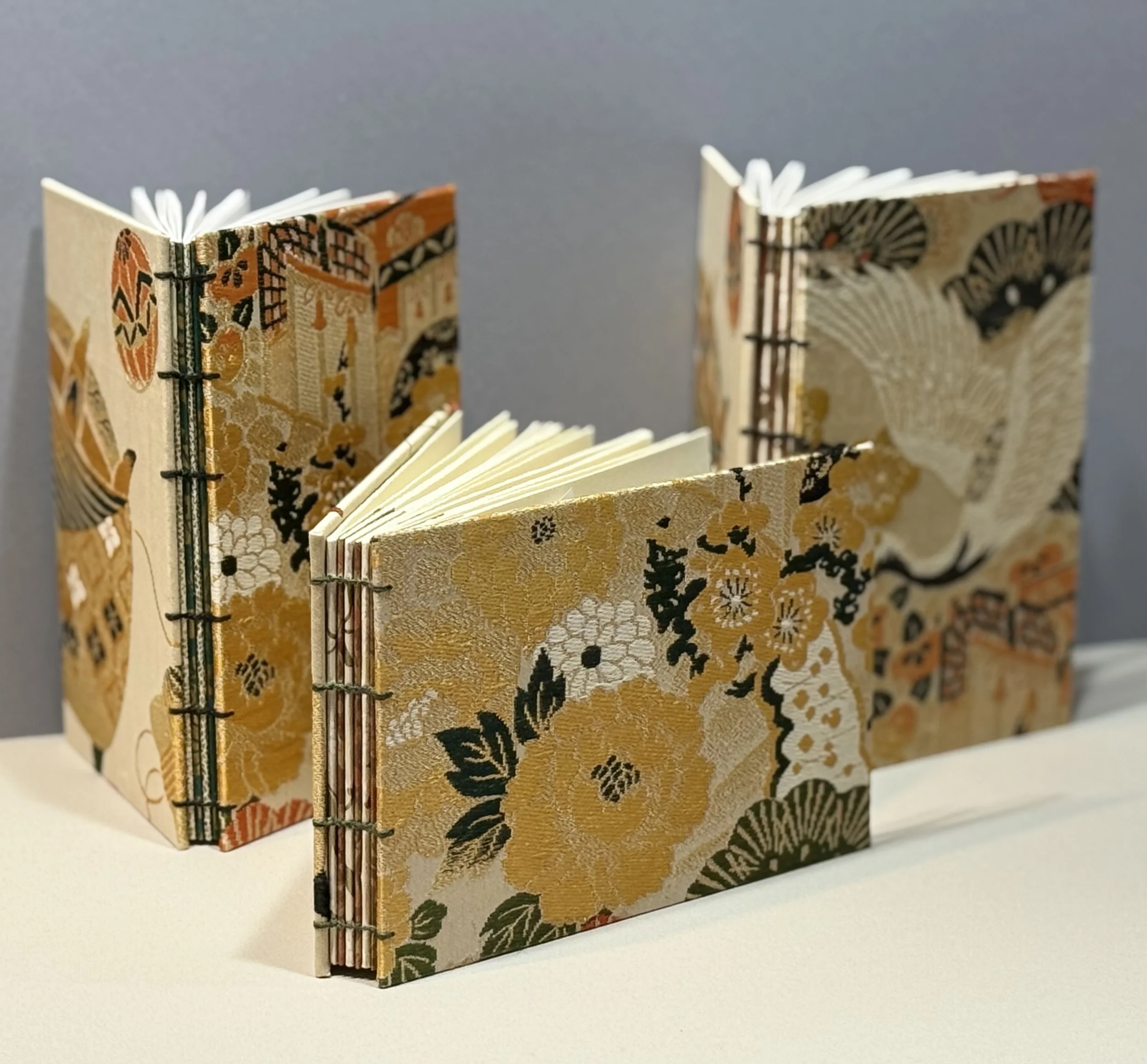 Antique Japanese Silk Obi blank journals