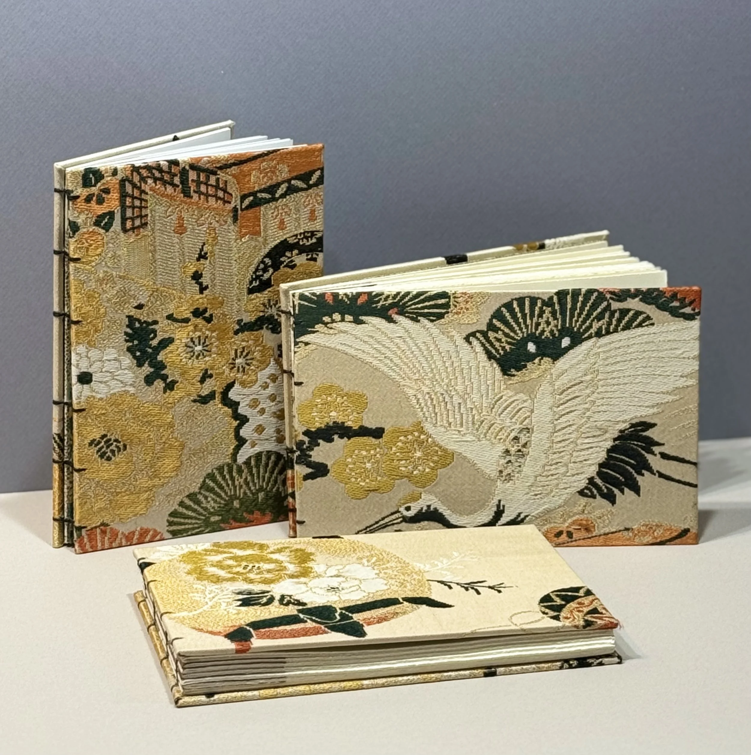 Antique Japanese Silk Obi blank journals