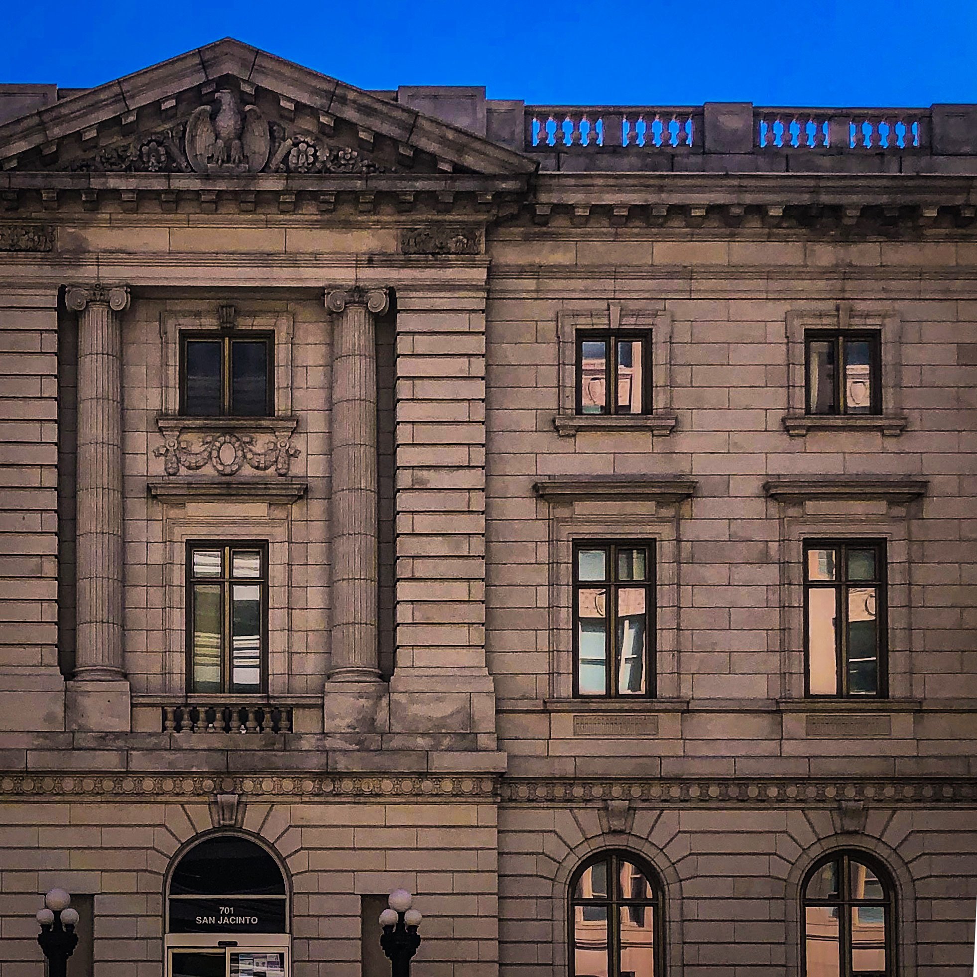 The U.S. Custom House was built as a post office and courthouse between 1907 and 1911 and then converted to use as the custom house. Houston was hard pressed to compete with Galveston during the late 19th century - then came the 1900 hurricane. T