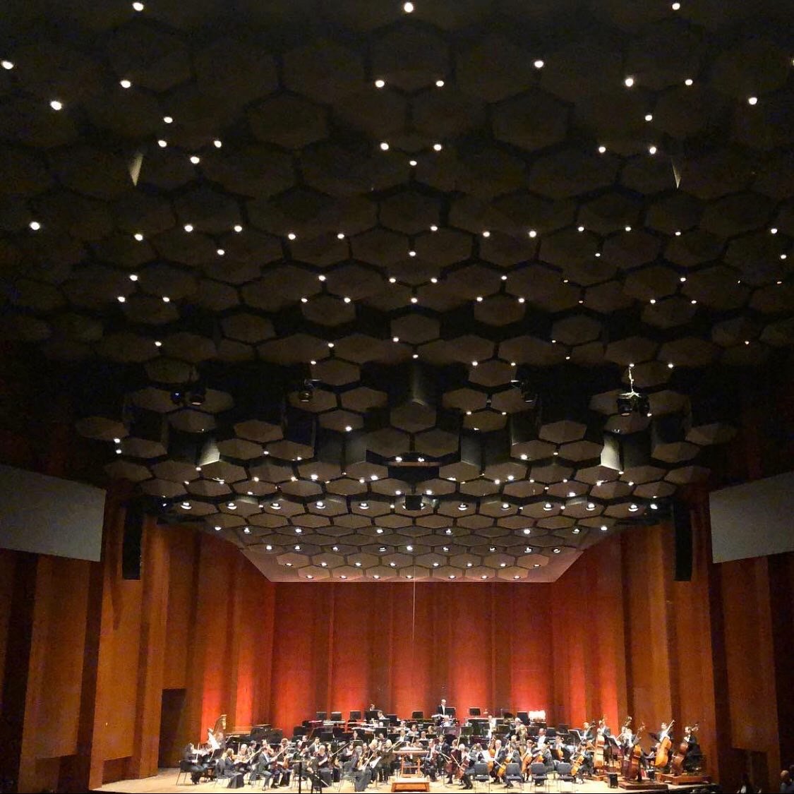 With 800, adjustable, acoustic pods attached to the ceiling, Jones Hall had the most advanced acoustic design of its era.