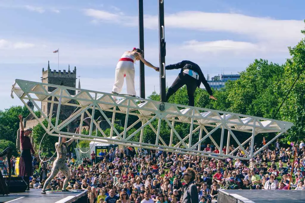 Weighting by Extraordinary Bodies at Doing Things Differently equality event.Bristol 2016. Credit: Joe Clarke