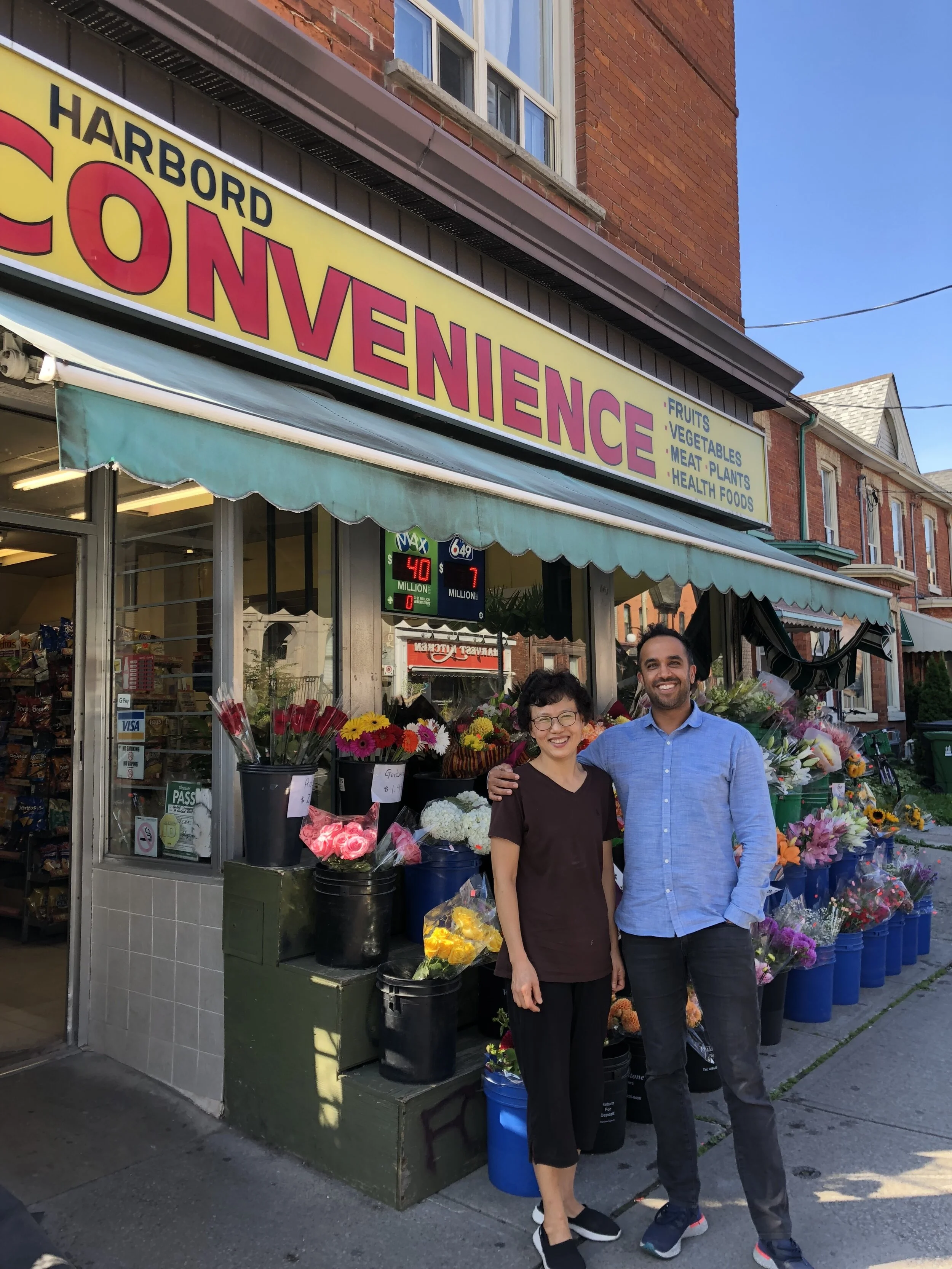 Me and Soyoung in front of her shop!