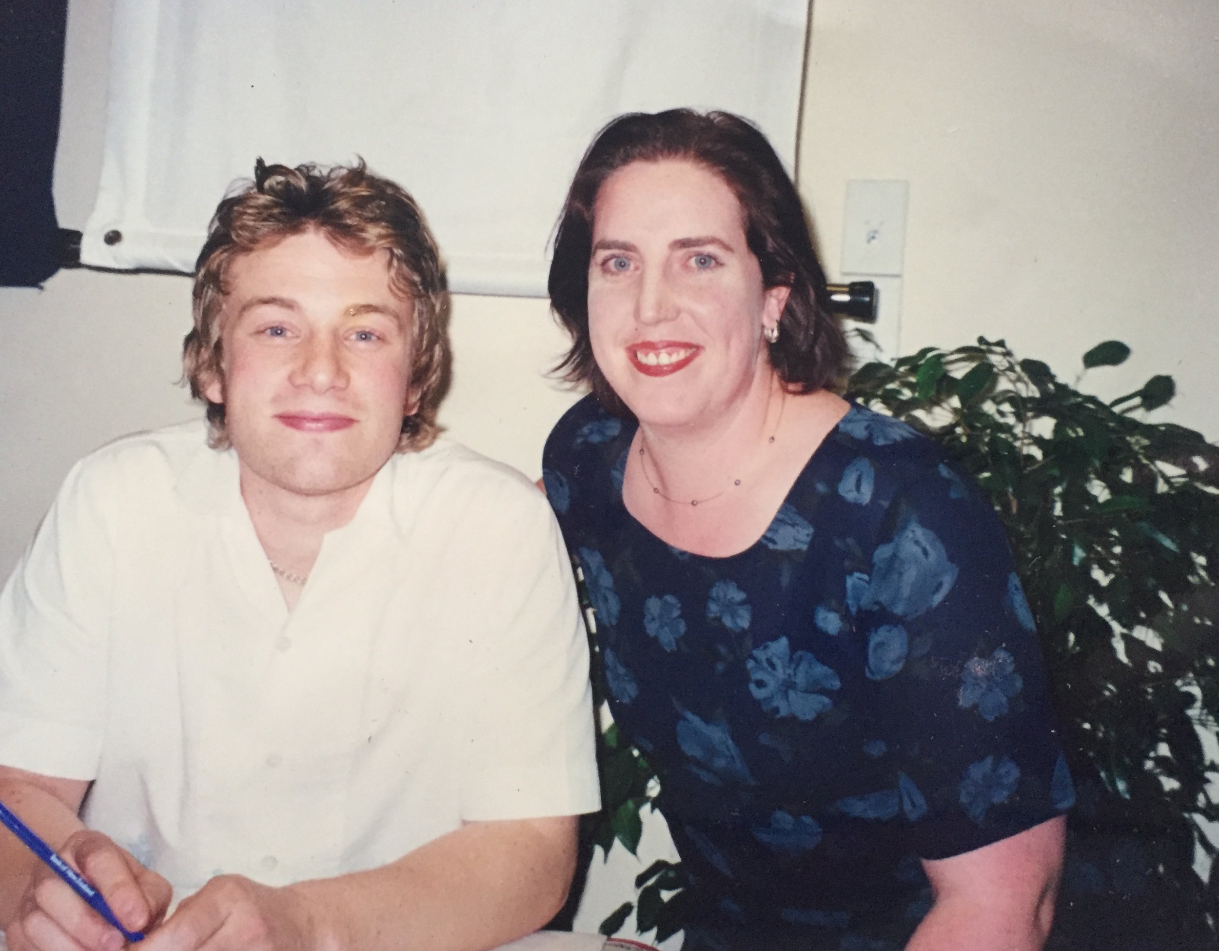 Catherine O'Connell and Jamie Oliver