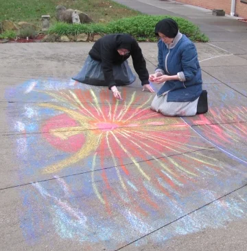 Street Art on the Cloister Walk