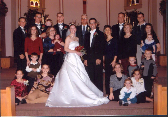 Andrea at a family wedding