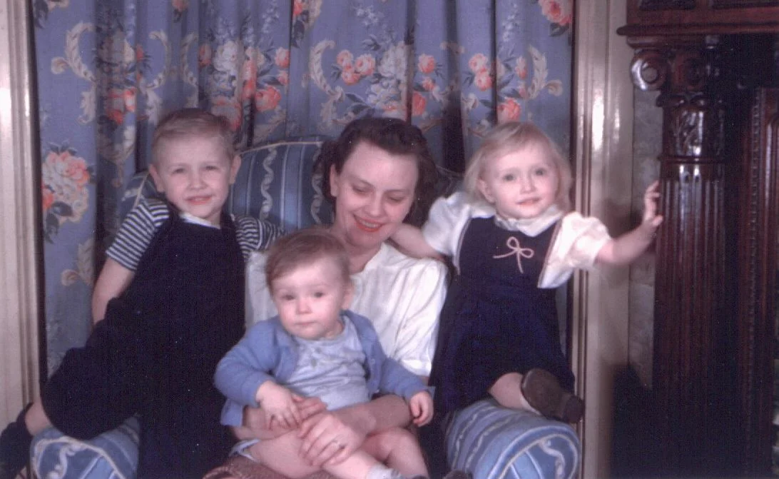 Eddie, Bill, Mom, and Kay