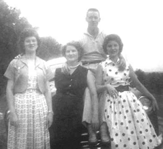 Vickie on the right, with her family