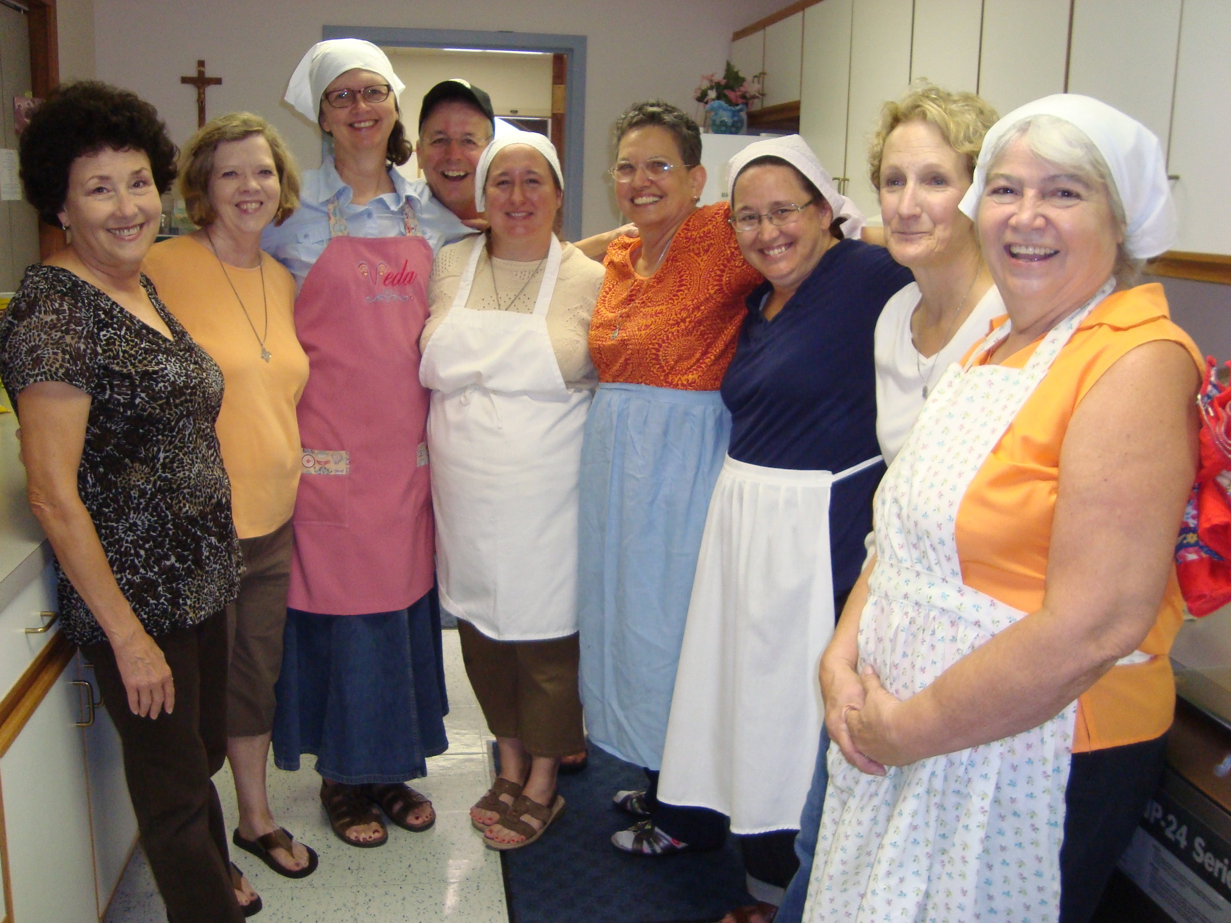 Oblates helping with Sr. Mary Therese's Golden Jubilee Reception