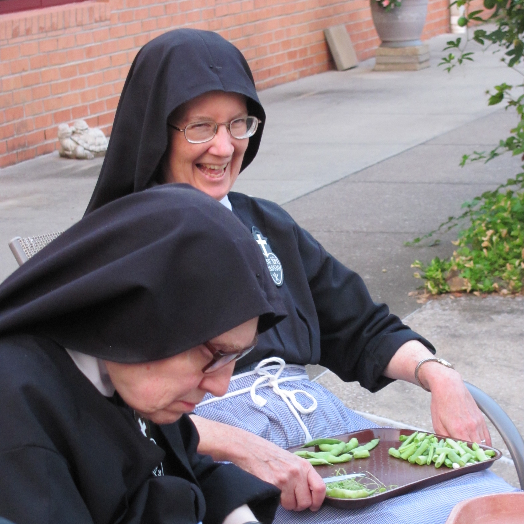  Sharing stories, sharing laughs. 