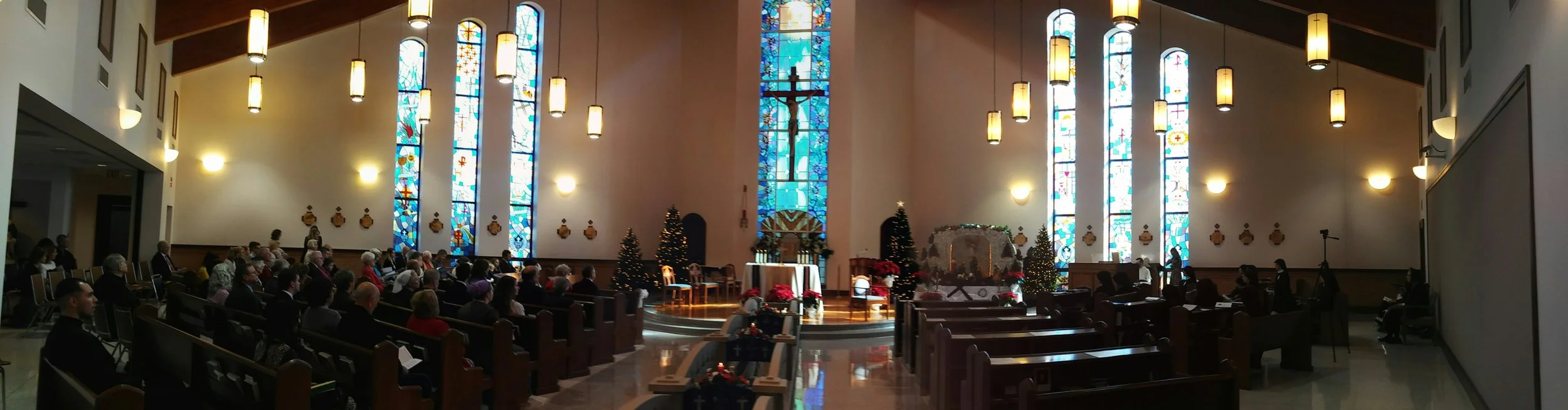 Panorama of the Chapel before Mass