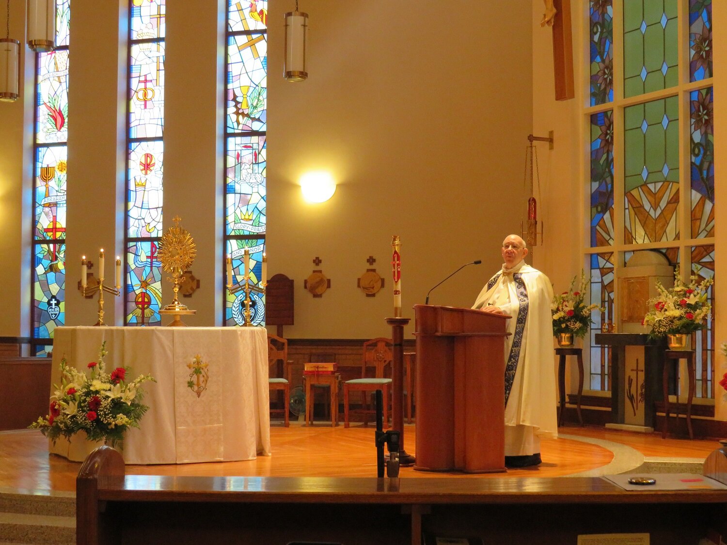  Our chaplain, Fr. Lou, preaches on the connection between the Eucharist, the consecrated life, and Christ as the Bridegroom of our souls 