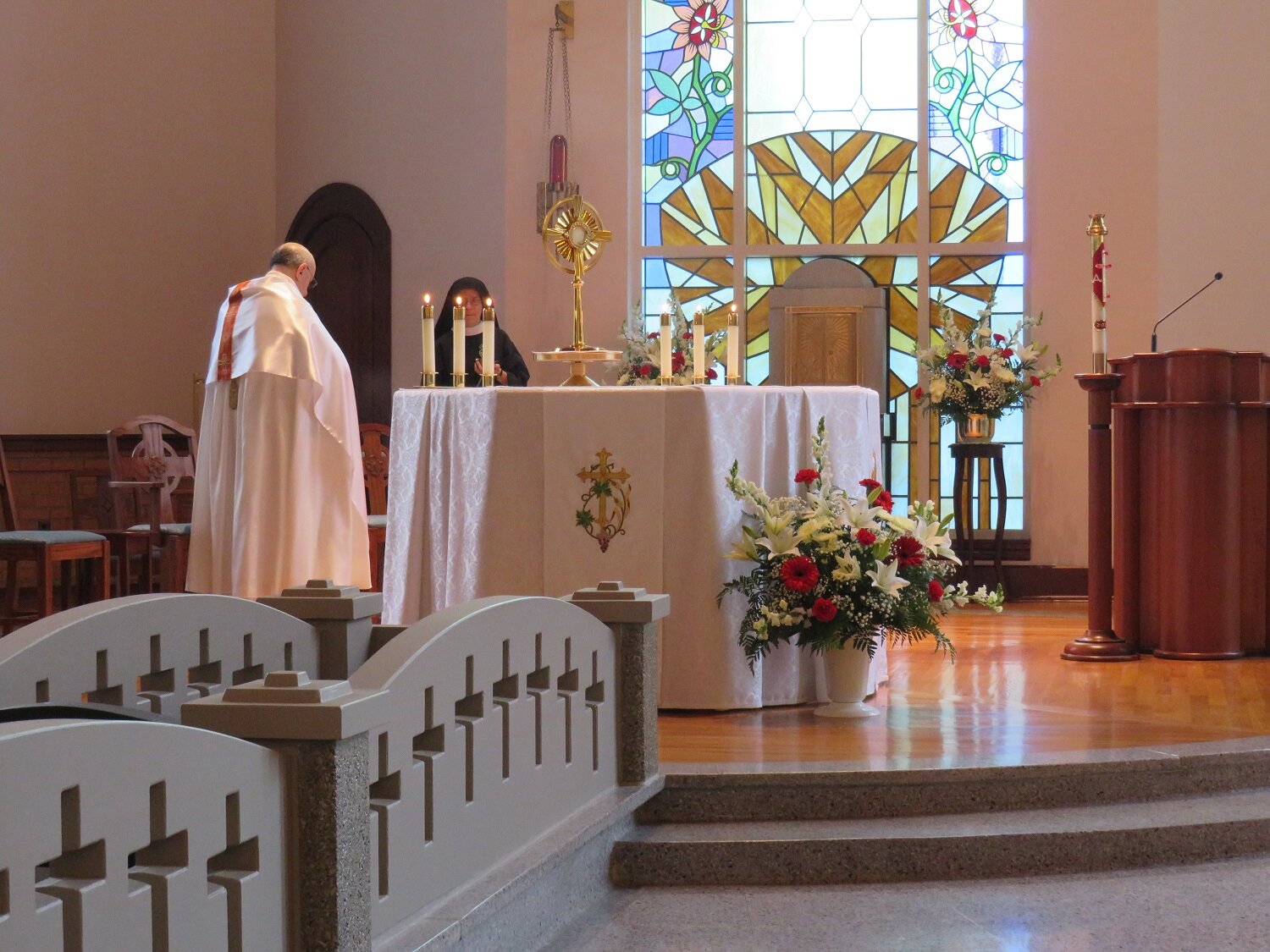  Back in chapel, we continue to seek mercy at the feet of our Eucharistic Lord! 