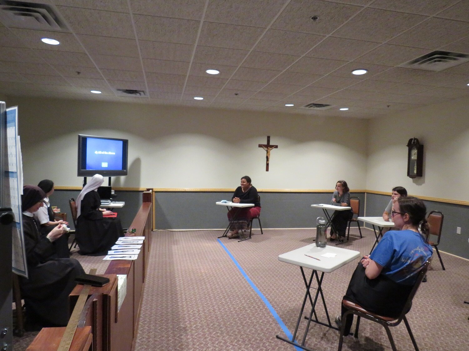  Sr. Miriam Esther leads our perennially popular “Monastery Jeopardy” game 