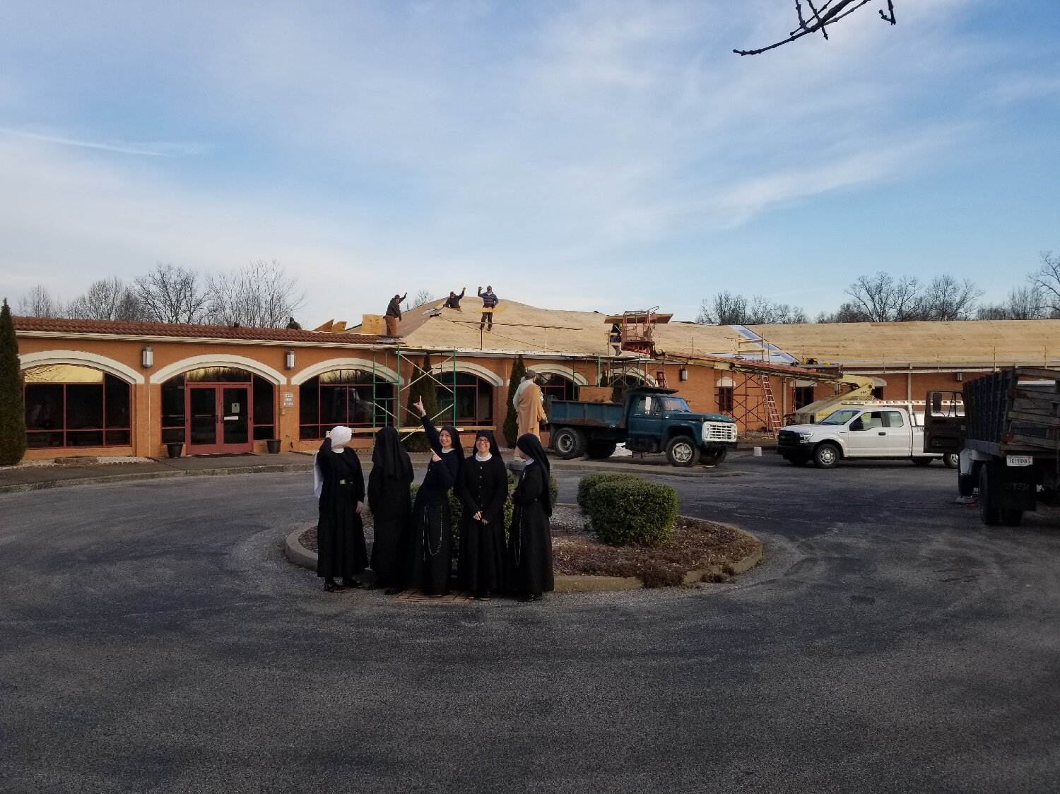  January 14 - Hurray for our Helming Brothers roofing crew! 