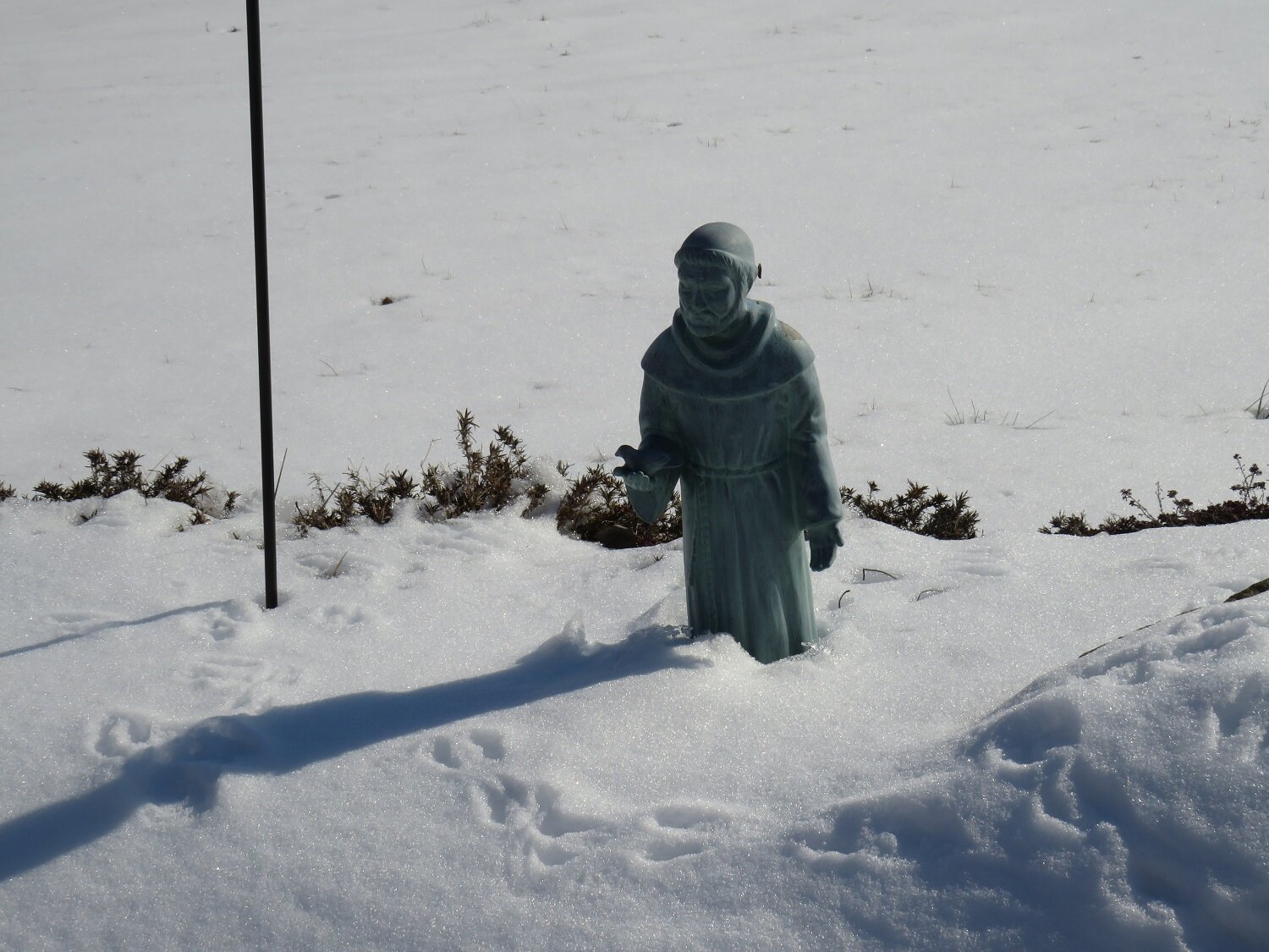  Faithful St. Francis, even keeping watch in the snow … 