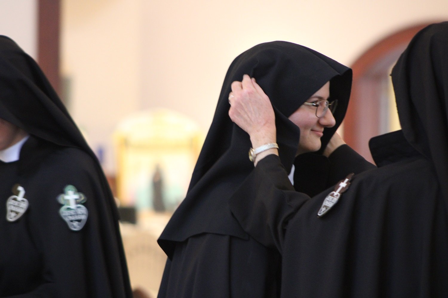  Receiving the black veil of a professed Passionist Nun 