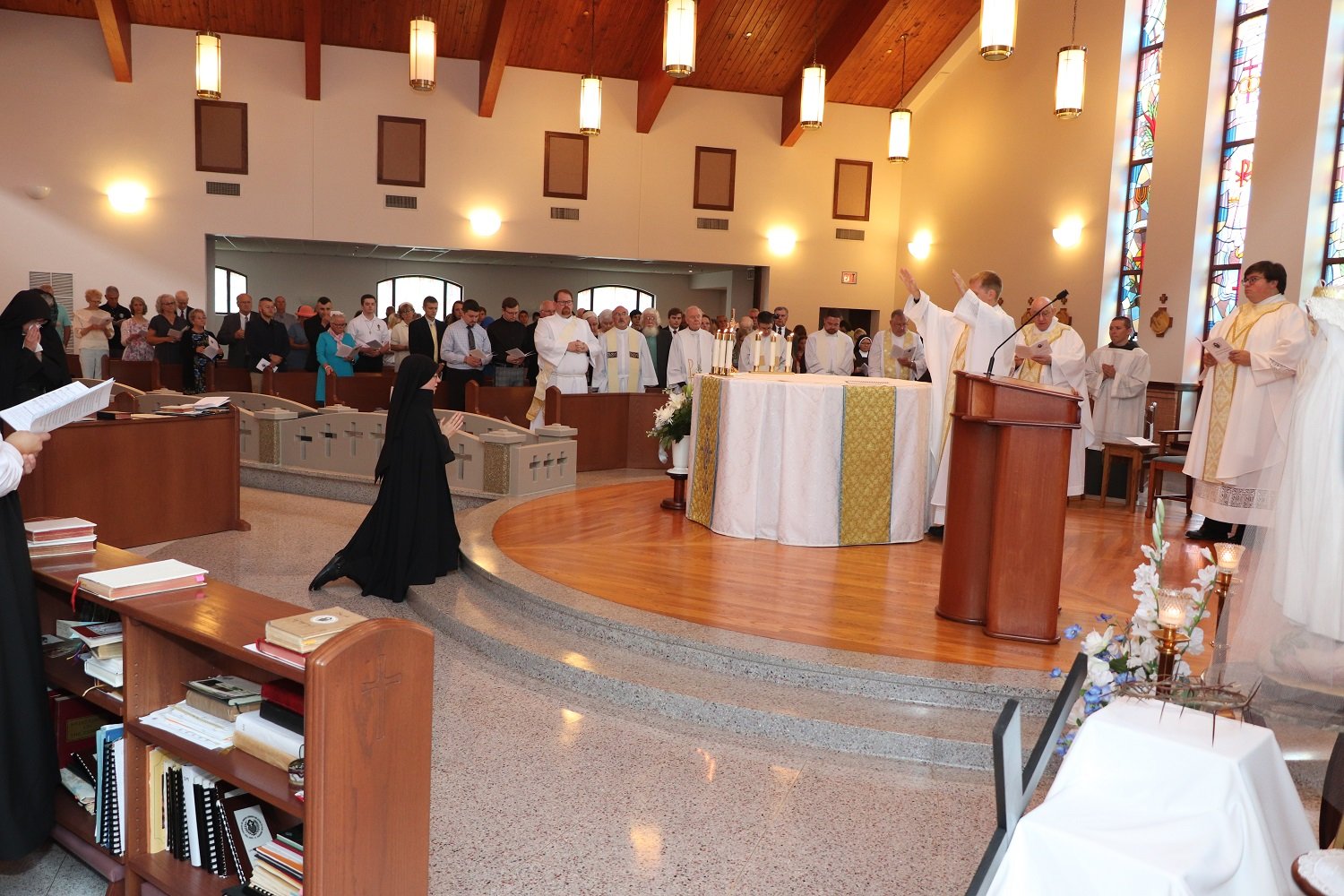  The Solemn Consecration: Holy Mother Church, acting through Fr. Tony, embraces Sister Frances Marie’s self-offering and solemnly dedicates her to the service of God 