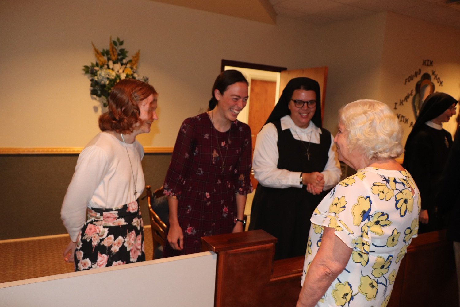  One of our Passionist Oblates speaks with the novitiate members 
