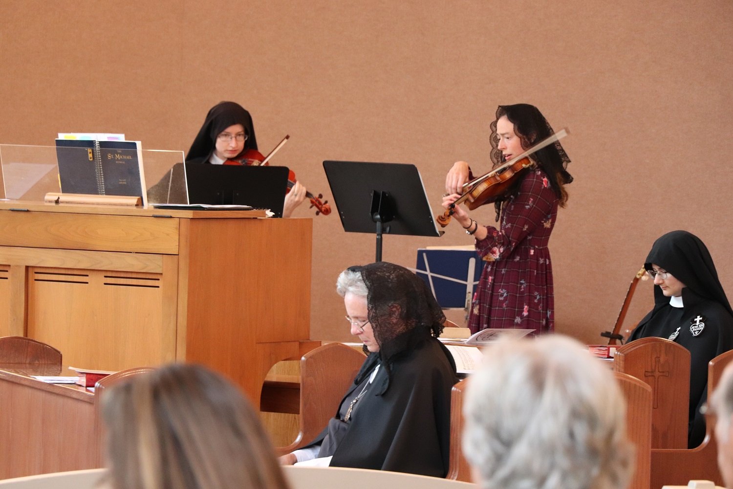  Everyone enjoyed the violin prelude and postlude played by Sr. Cecilia Maria and Aspirant Holly! 