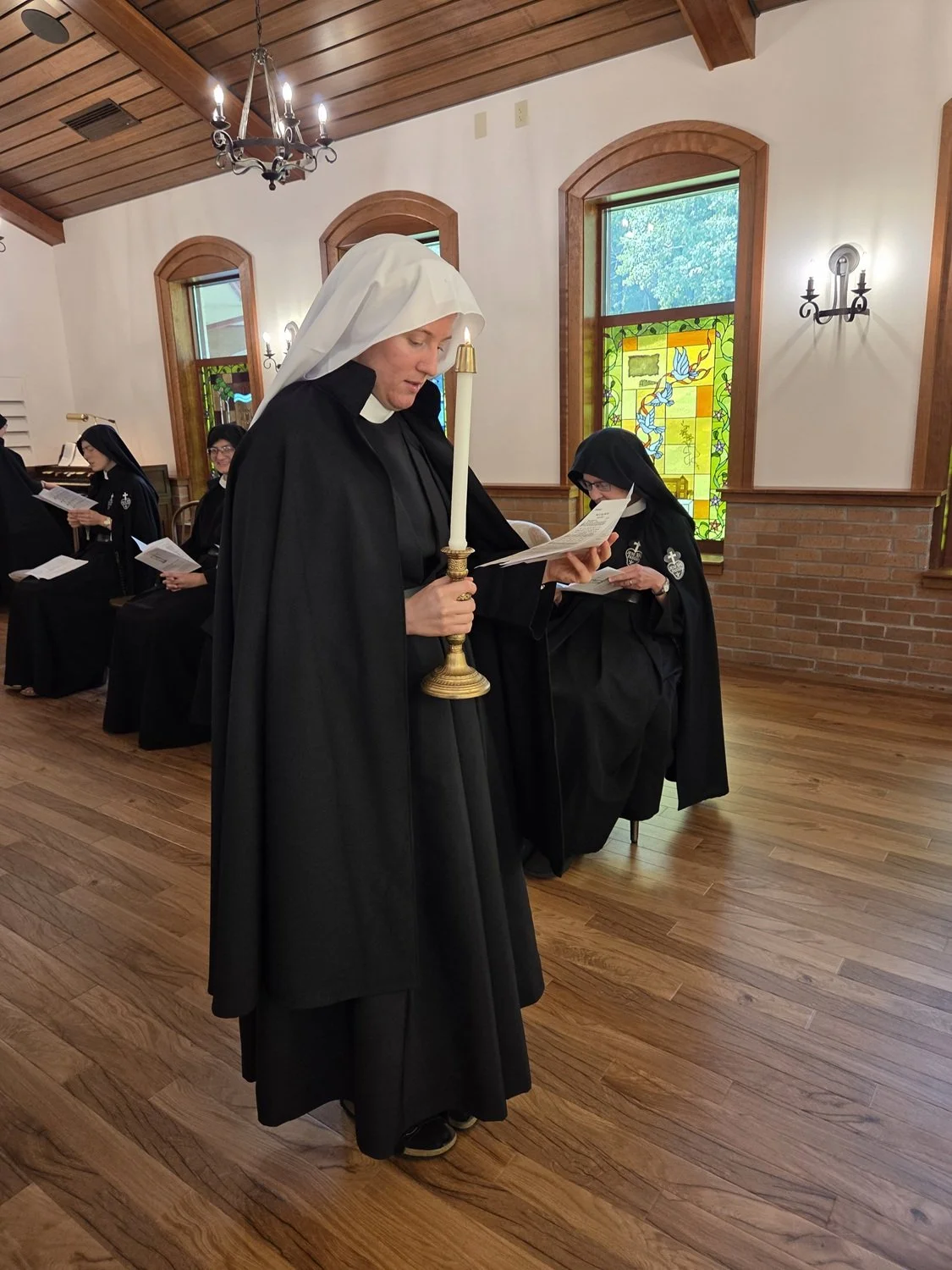  Singing a hymn of praise: “I Love Thee, O Thou Lord Most High.” (By a “God-incidence,” Sr. Maria Dolorosa picked this hymn without realizing that its lyrics are attributed to St. Alphonsus Liguori, who happens to be one of her favorite Saints!) 