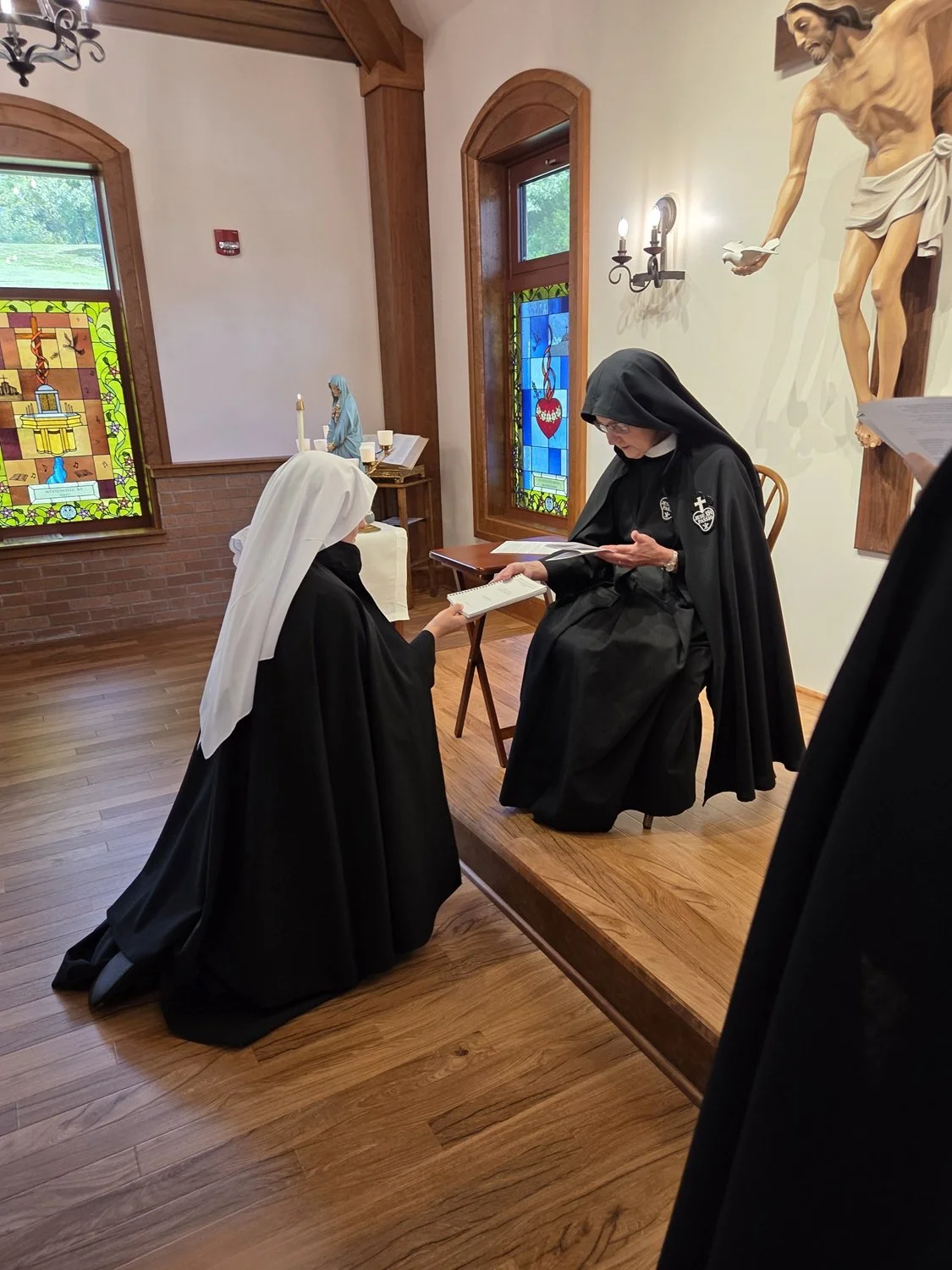  The novice receives a copy of the Passionist Nuns’ Rule and Constitutions, which she will study in depth over the next two years as she prepares to profess vows 