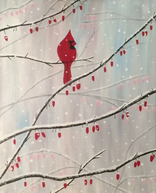 Crimson Snow Bird