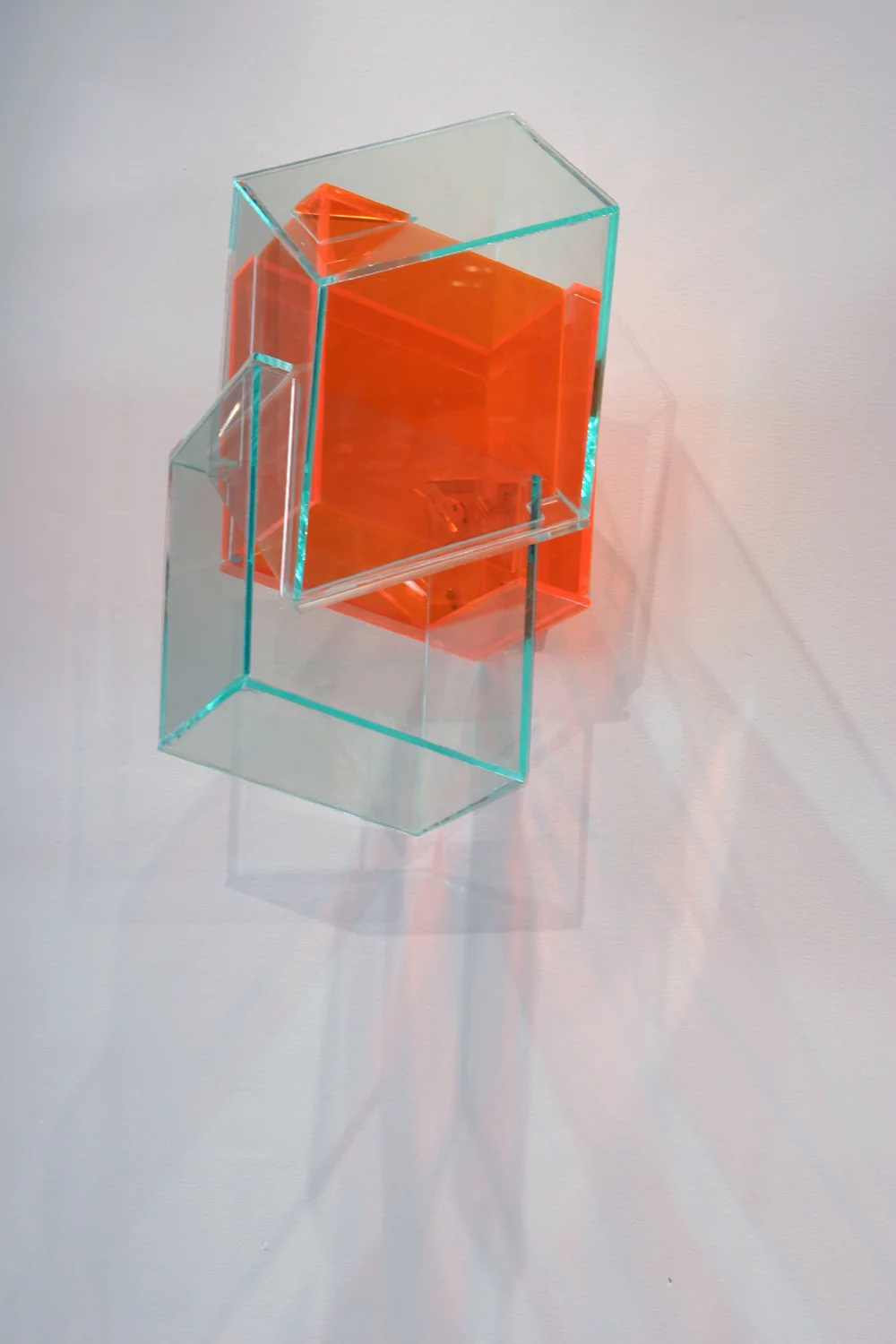 Internal Logic (orange) 2005 Plexiglas 17Hx9Wx9D inches / 43x23x23 cm