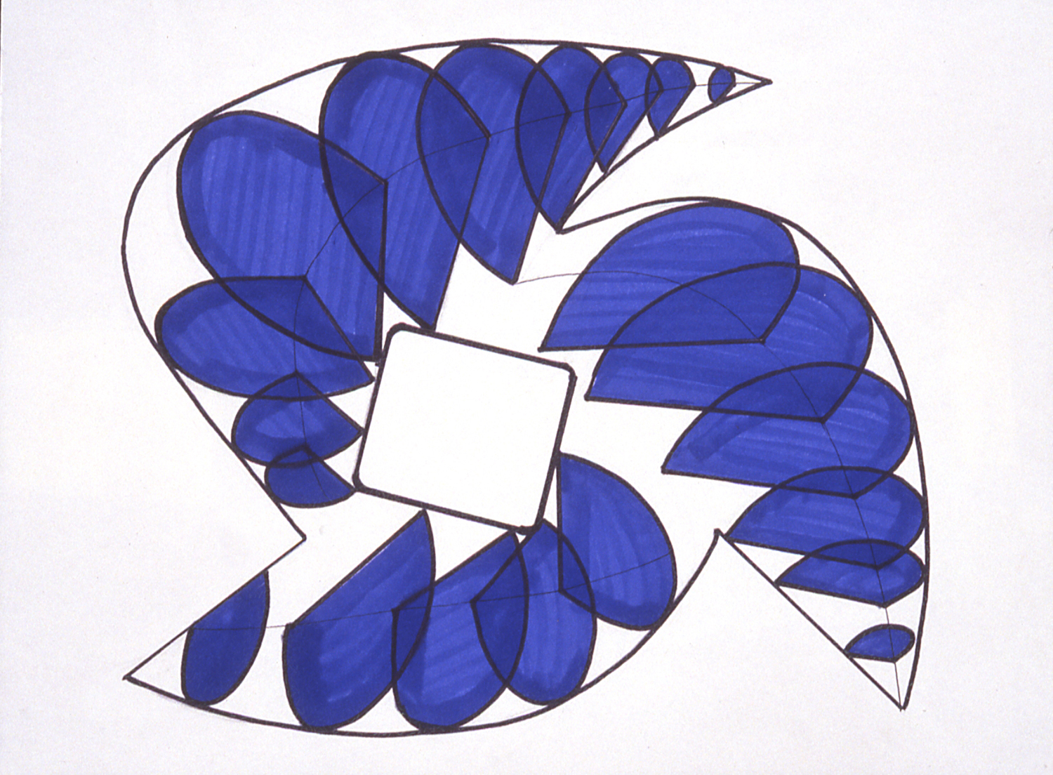  Own Momentum, 1999 Permanent marker on 100% rag paper 14x17 inches / 36x43 cm 