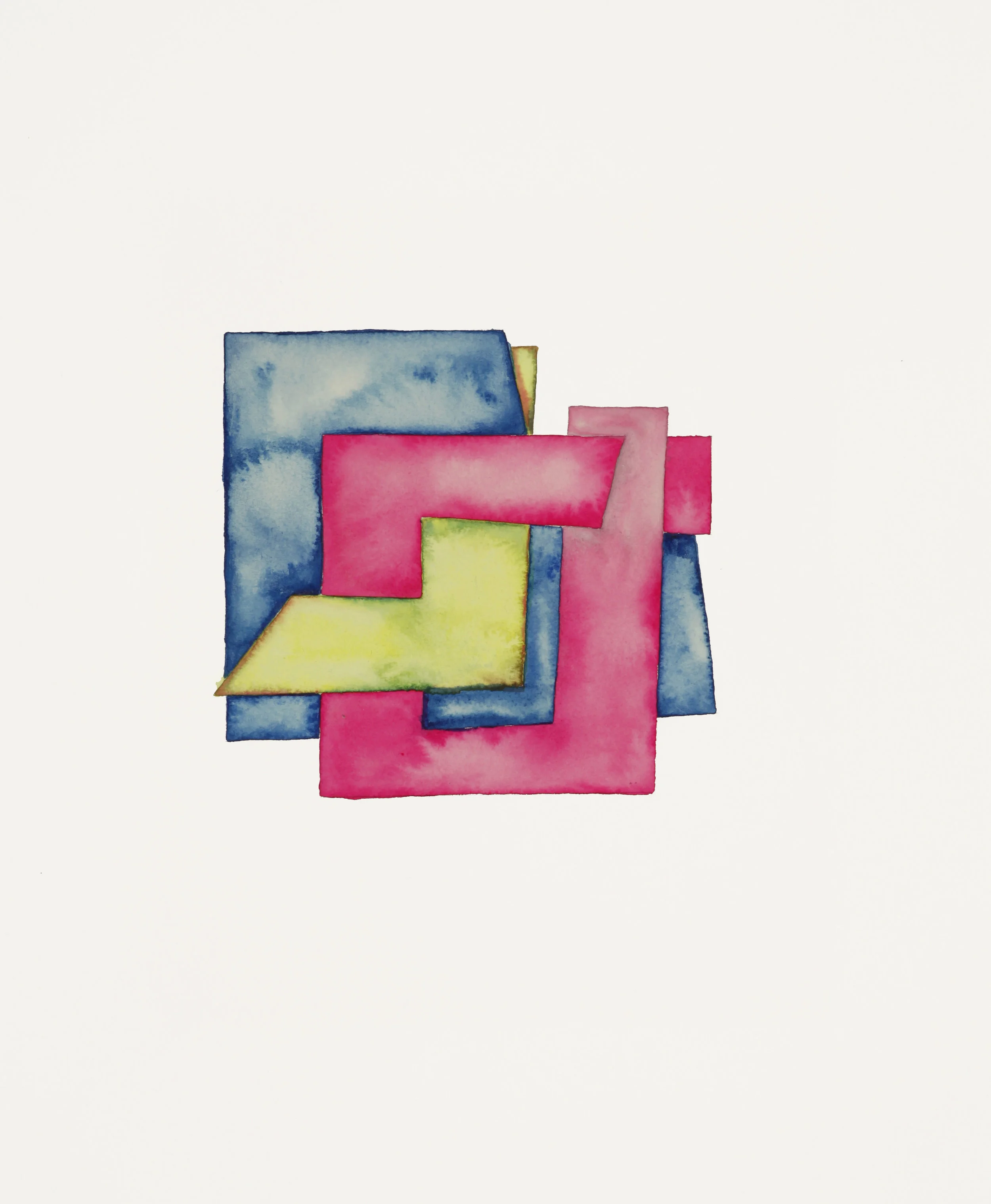 Slow Tangent 2009 watercolor on 100% rag paper 9x12 inches / 23x30 cm