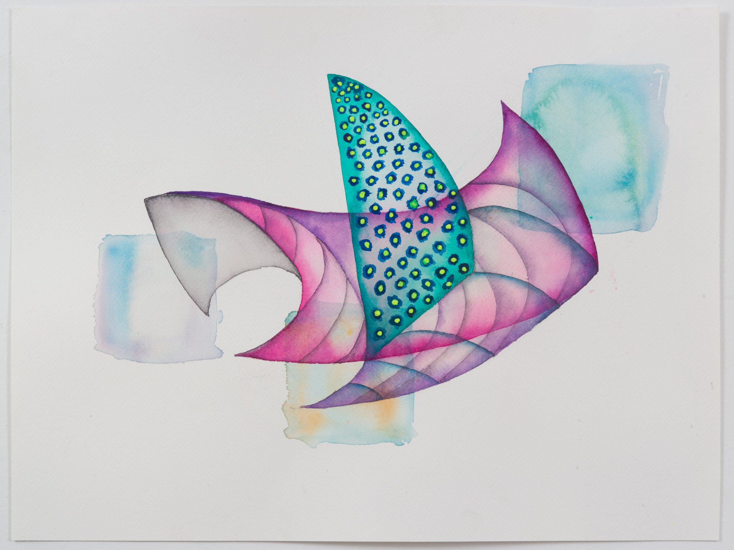 Thrall 2019 watercolor on paper 12x16 inches / 30x41 cm