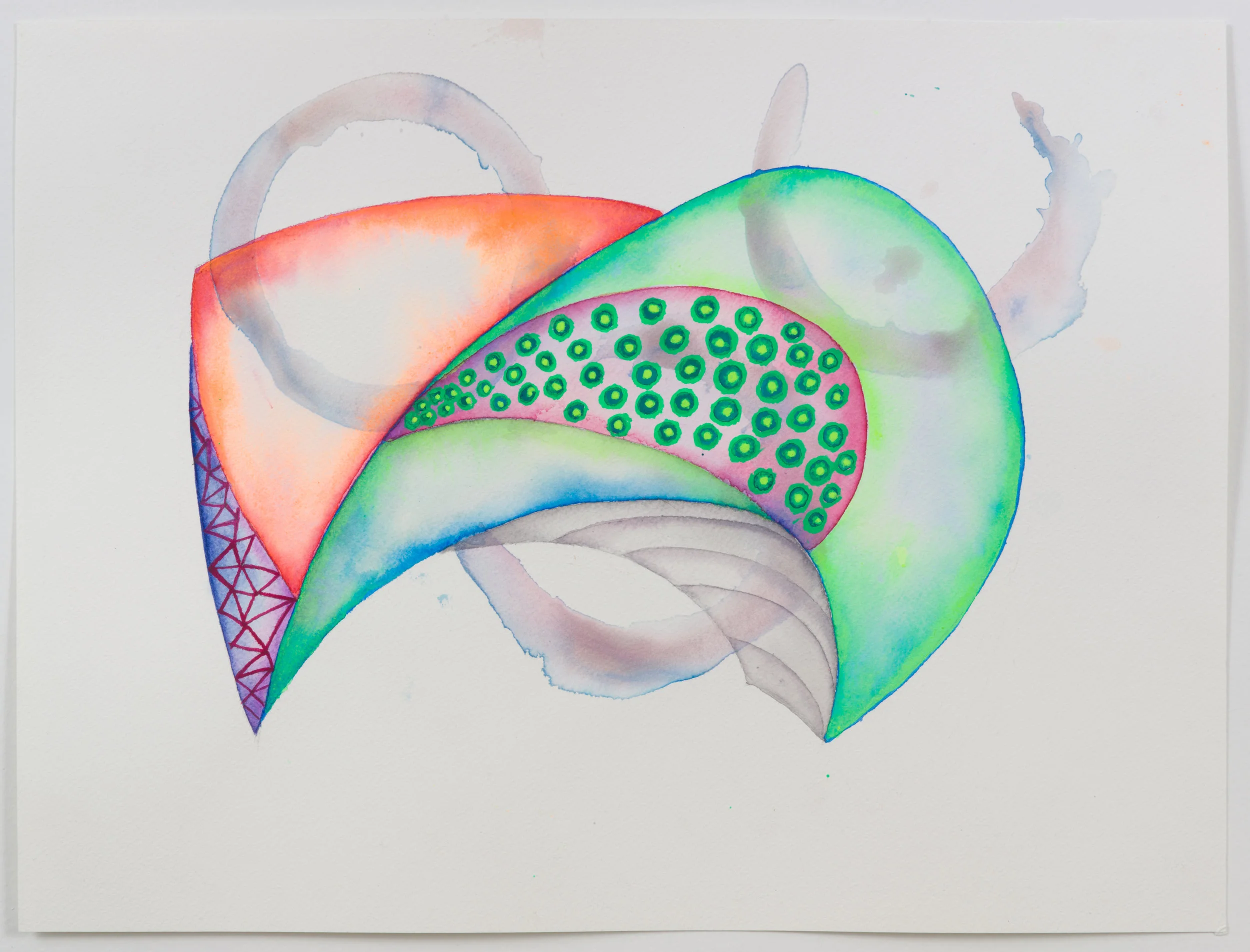 Tide 2019 watercolor on paper 10x14 inches / 25x36 cm