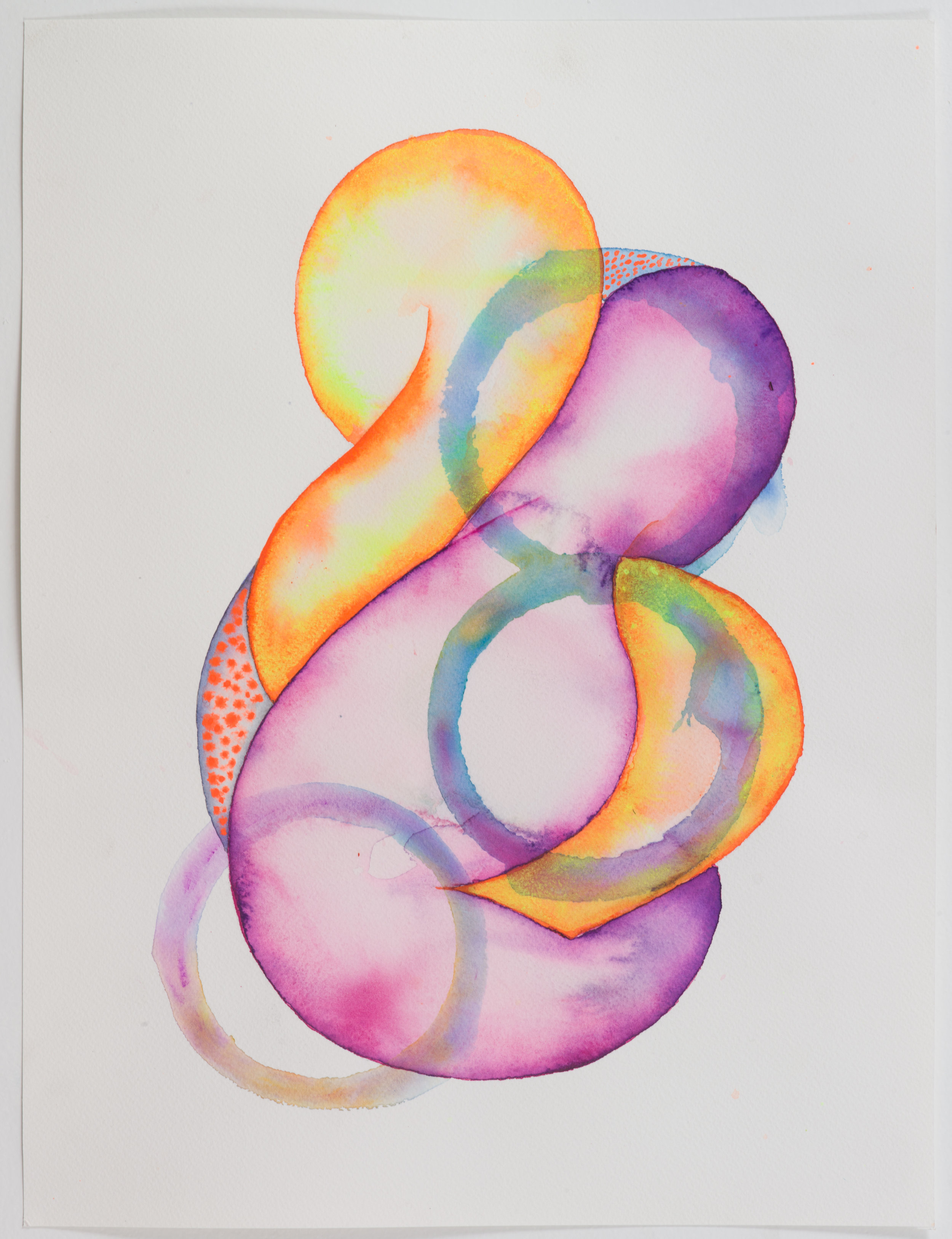 Viniculum 2019 watercolor on paper 2x16 inches / 30x41 cm
