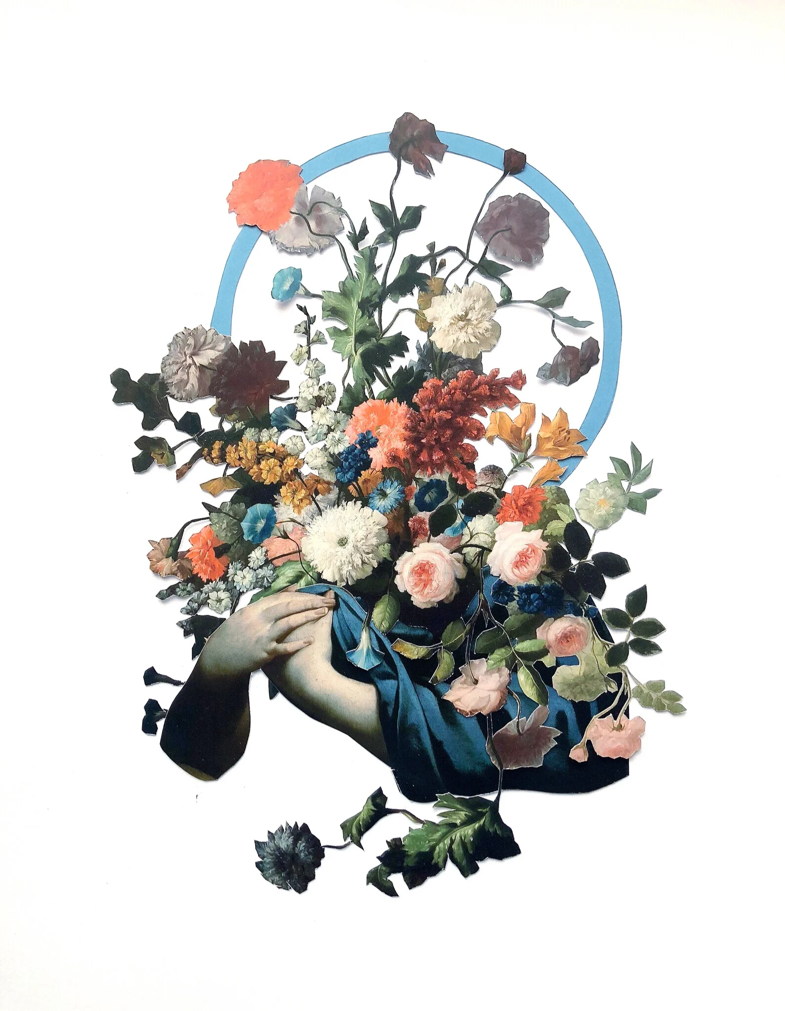  “Hope”  2019  mixed media collage on paper  SOLD 